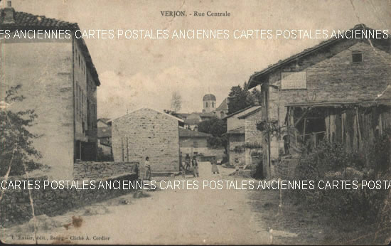 Cartes postales anciennes > CARTES POSTALES > carte postale ancienne > cartes-postales-ancienne.com Auvergne rhone alpes Ain Verjon