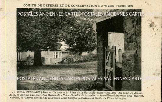 Cartes postales anciennes > CARTES POSTALES > carte postale ancienne > cartes-postales-ancienne.com Auvergne rhone alpes Ain Perouges