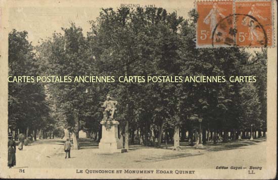 Cartes postales anciennes > CARTES POSTALES > carte postale ancienne > cartes-postales-ancienne.com Auvergne rhone alpes Ain Bourg En Bresse