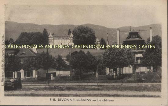 Cartes postales anciennes > CARTES POSTALES > carte postale ancienne > cartes-postales-ancienne.com Auvergne rhone alpes Ain Divonne Les Bains