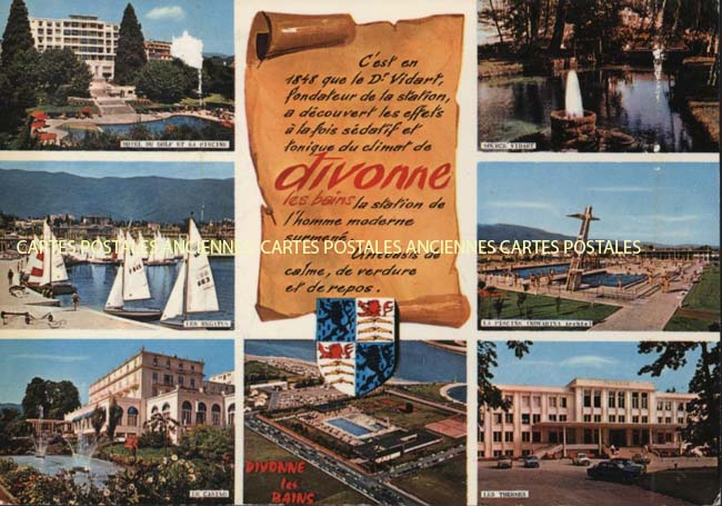 Cartes postales anciennes > CARTES POSTALES > carte postale ancienne > cartes-postales-ancienne.com Auvergne rhone alpes Ain Divonne Les Bains