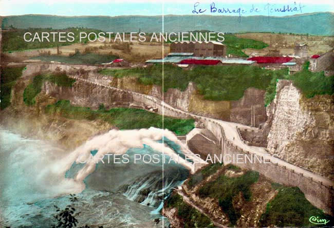 Cartes postales anciennes > CARTES POSTALES > carte postale ancienne > cartes-postales-ancienne.com Auvergne rhone alpes Ain Injoux Genissiat