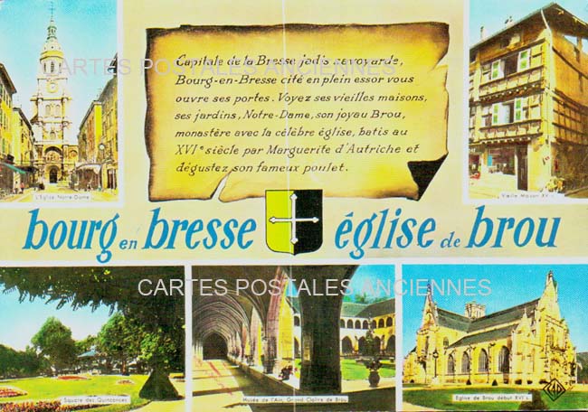 Cartes postales anciennes > CARTES POSTALES > carte postale ancienne > cartes-postales-ancienne.com Auvergne rhone alpes Ain Bourg En Bresse