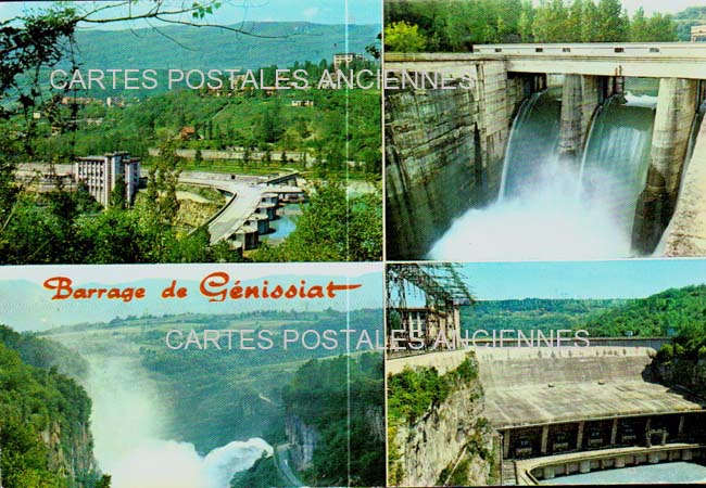 Cartes postales anciennes > CARTES POSTALES > carte postale ancienne > cartes-postales-ancienne.com Auvergne rhone alpes Ain Injoux Genissiat