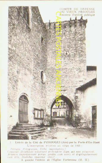 Cartes postales anciennes > CARTES POSTALES > carte postale ancienne > cartes-postales-ancienne.com Auvergne rhone alpes Perouges
