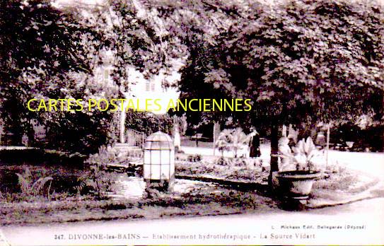 Cartes postales anciennes > CARTES POSTALES > carte postale ancienne > cartes-postales-ancienne.com Auvergne rhone alpes Ain Divonne Les Bains