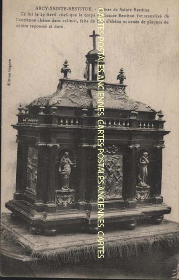 Cartes postales anciennes > CARTES POSTALES > carte postale ancienne > cartes-postales-ancienne.com Hauts de france Arcy Sainte Restitue