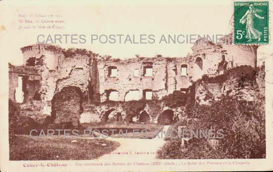 Cartes postales anciennes > CARTES POSTALES > carte postale ancienne > cartes-postales-ancienne.com Hauts de france Aisne Coucy Le Chateau Auffriqu