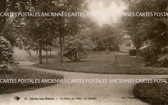 Cartes postales anciennes > CARTES POSTALES > carte postale ancienne > cartes-postales-ancienne.com Auvergne rhone alpes Allier Neris Les Bains