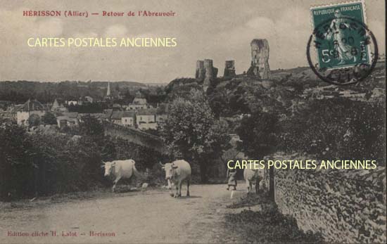 Cartes postales anciennes > CARTES POSTALES > carte postale ancienne > cartes-postales-ancienne.com Auvergne rhone alpes Allier Herisson