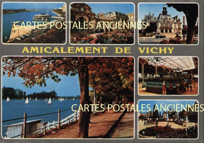 Cartes postales anciennes > CARTES POSTALES > carte postale ancienne > cartes-postales-ancienne.com Allier  Vichy