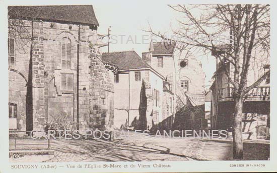 Cartes postales anciennes > CARTES POSTALES > carte postale ancienne > cartes-postales-ancienne.com Auvergne rhone alpes Allier Souvigny