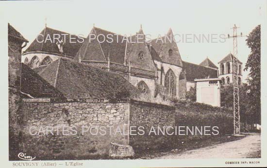 Cartes postales anciennes > CARTES POSTALES > carte postale ancienne > cartes-postales-ancienne.com Auvergne rhone alpes Allier Souvigny