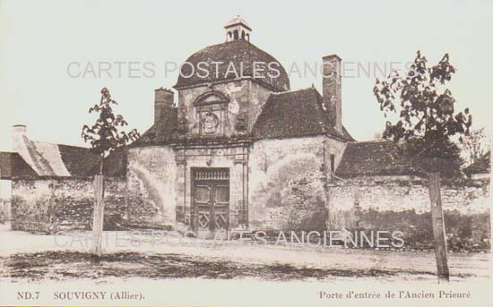 Cartes postales anciennes > CARTES POSTALES > carte postale ancienne > cartes-postales-ancienne.com Auvergne rhone alpes Allier Souvigny