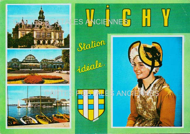 Cartes postales anciennes > CARTES POSTALES > carte postale ancienne > cartes-postales-ancienne.com Allier  Vichy