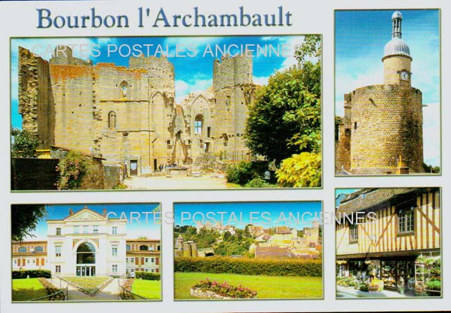 Cartes postales anciennes > CARTES POSTALES > carte postale ancienne > cartes-postales-ancienne.com Allier  Bourbon L Archambault