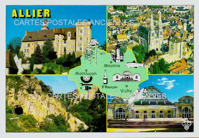 Cartes postales anciennes > CARTES POSTALES > carte postale ancienne > cartes-postales-ancienne.com Allier  Bourbon L Archambault