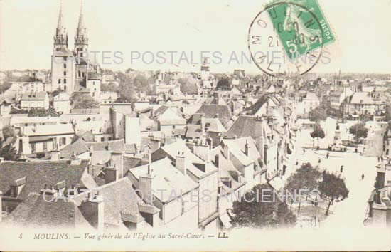 Cartes postales anciennes > CARTES POSTALES > carte postale ancienne > cartes-postales-ancienne.com Auvergne rhone alpes Allier Moulins
