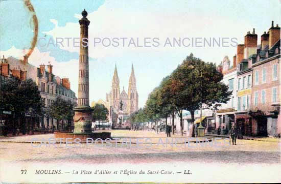 Cartes postales anciennes > CARTES POSTALES > carte postale ancienne > cartes-postales-ancienne.com Auvergne rhone alpes Allier Moulins