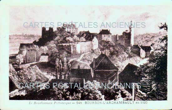 Cartes postales anciennes > CARTES POSTALES > carte postale ancienne > cartes-postales-ancienne.com Auvergne rhone alpes Allier Bourbon L Archambault