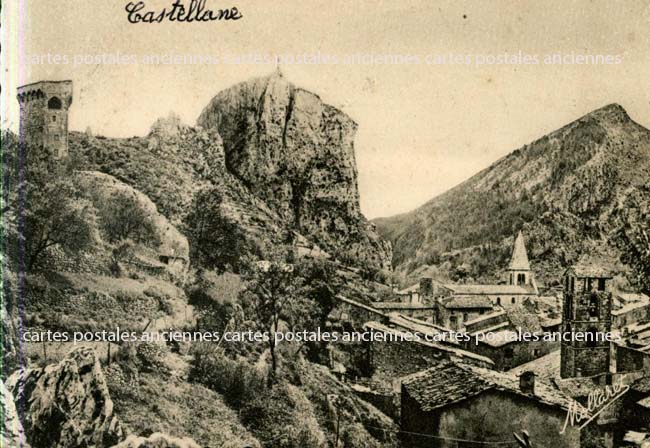 Cartes postales anciennes > CARTES POSTALES > carte postale ancienne > cartes-postales-ancienne.com Provence alpes cote d'azur Alpes de haute provence Castellane