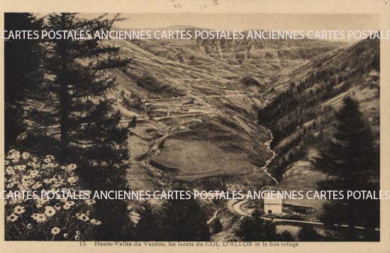 Cartes postales anciennes > CARTES POSTALES > carte postale ancienne > cartes-postales-ancienne.com Provence alpes cote d'azur Alpes de haute provence Allos