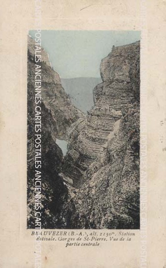 Cartes postales anciennes > CARTES POSTALES > carte postale ancienne > cartes-postales-ancienne.com Provence alpes cote d'azur Alpes de haute provence Beauvezer