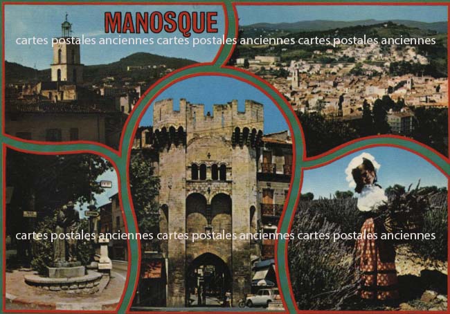 Cartes postales anciennes > CARTES POSTALES > carte postale ancienne > cartes-postales-ancienne.com Provence alpes cote d'azur Alpes de haute provence Manosque
