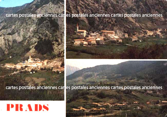 Cartes postales anciennes > CARTES POSTALES > carte postale ancienne > cartes-postales-ancienne.com Provence alpes cote d'azur Alpes de haute provence Prads Haute Bleone