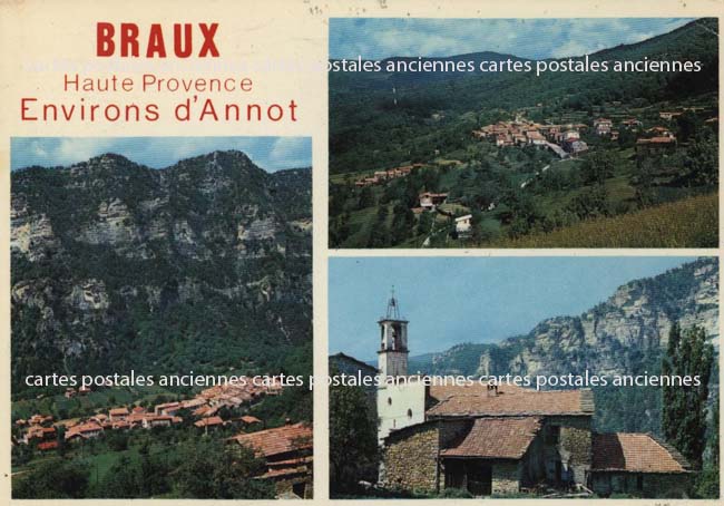 Cartes postales anciennes > CARTES POSTALES > carte postale ancienne > cartes-postales-ancienne.com Provence alpes cote d'azur Alpes de haute provence Braux
