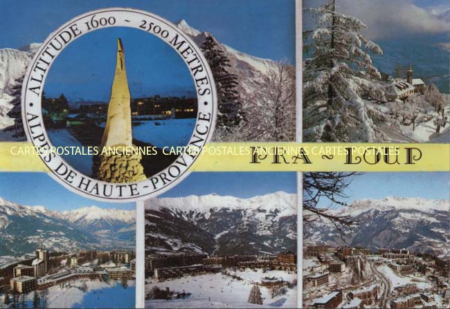 Cartes postales anciennes > CARTES POSTALES > carte postale ancienne > cartes-postales-ancienne.com Provence alpes cote d'azur Alpes de haute provence Pra Loup