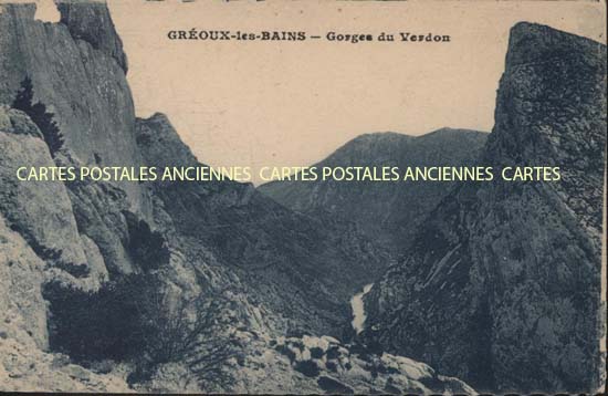 Cartes postales anciennes > CARTES POSTALES > carte postale ancienne > cartes-postales-ancienne.com Provence alpes cote d'azur Alpes de haute provence Greoux Les Bains