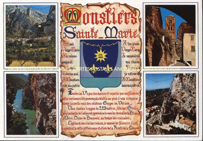 Cartes postales anciennes > CARTES POSTALES > carte postale ancienne > cartes-postales-ancienne.com Provence alpes cote d'azur Alpes de haute provence Moustiers Sainte Marie