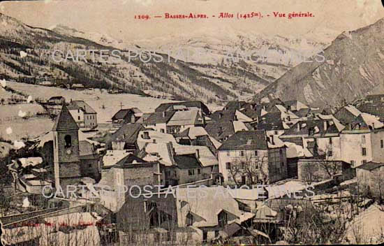 Cartes postales anciennes > CARTES POSTALES > carte postale ancienne > cartes-postales-ancienne.com Provence alpes cote d'azur Alpes de haute provence Allos