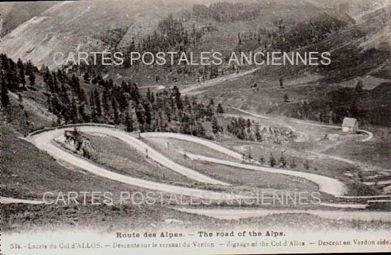 Cartes postales anciennes > CARTES POSTALES > carte postale ancienne > cartes-postales-ancienne.com Provence alpes cote d'azur Alpes de haute provence Allos