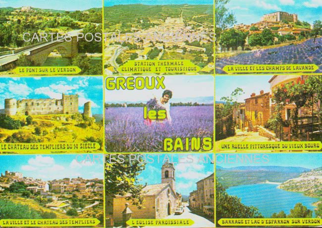 Cartes postales anciennes > CARTES POSTALES > carte postale ancienne > cartes-postales-ancienne.com Provence alpes cote d'azur Alpes de haute provence Greoux Les Bains