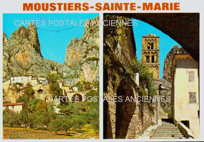 Cartes postales anciennes > CARTES POSTALES > carte postale ancienne > cartes-postales-ancienne.com Provence alpes cote d'azur Alpes de haute provence Moustiers Sainte Marie