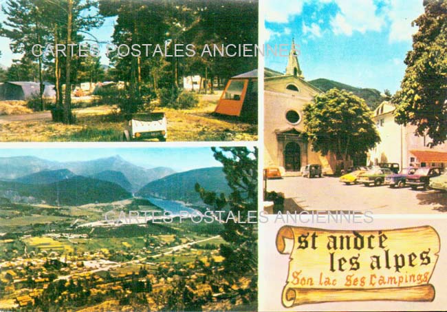 Cartes postales anciennes > CARTES POSTALES > carte postale ancienne > cartes-postales-ancienne.com Provence alpes cote d'azur Alpes de haute provence Saint Andre Les Alpes