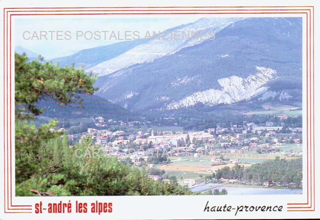 Cartes postales anciennes > CARTES POSTALES > carte postale ancienne > cartes-postales-ancienne.com Provence alpes cote d'azur Alpes de haute provence Saint Andre Les Alpes