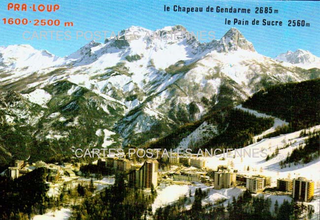 Cartes postales anciennes > CARTES POSTALES > carte postale ancienne > cartes-postales-ancienne.com Provence alpes cote d'azur Alpes de haute provence Pra Loup
