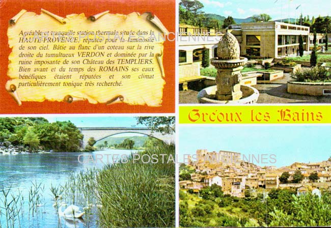 Cartes postales anciennes > CARTES POSTALES > carte postale ancienne > cartes-postales-ancienne.com Provence alpes cote d'azur Alpes de haute provence Greoux Les Bains