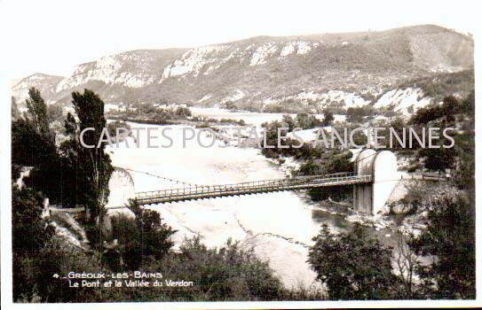 Cartes postales anciennes > CARTES POSTALES > carte postale ancienne > cartes-postales-ancienne.com Alpes de haute provence  Greoux Les Bains
