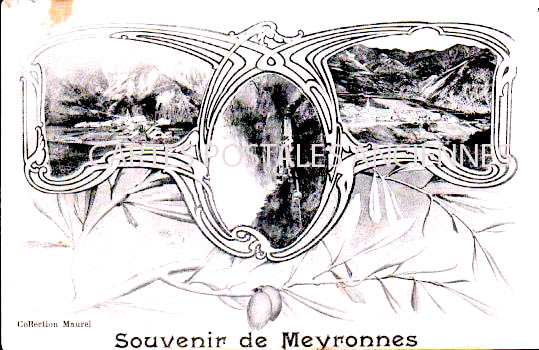 Cartes postales anciennes > CARTES POSTALES > carte postale ancienne > cartes-postales-ancienne.com Provence alpes cote d'azur Alpes de haute provence Meyronnes