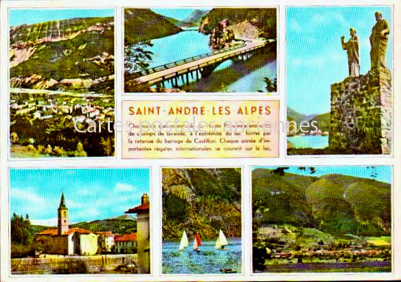 Cartes postales anciennes > CARTES POSTALES > carte postale ancienne > cartes-postales-ancienne.com Provence alpes cote d'azur Alpes de haute provence Saint Andre Les Alpes