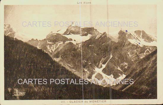 Cartes postales anciennes > CARTES POSTALES > carte postale ancienne > cartes-postales-ancienne.com Provence alpes cote d'azur Hautes alpes Monetier Allemont