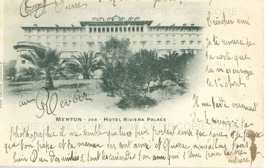 Cartes postales anciennes > CARTES POSTALES > carte postale ancienne > cartes-postales-ancienne.com Provence alpes cote d'azur Alpes maritimes Menton