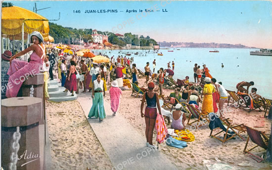 Cartes postales anciennes > CARTES POSTALES > carte postale ancienne > cartes-postales-ancienne.com Provence alpes cote d'azur Alpes maritimes Juan Les Pins