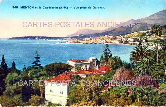 Cartes postales anciennes > CARTES POSTALES > carte postale ancienne > cartes-postales-ancienne.com Alpes maritimes  Menton
