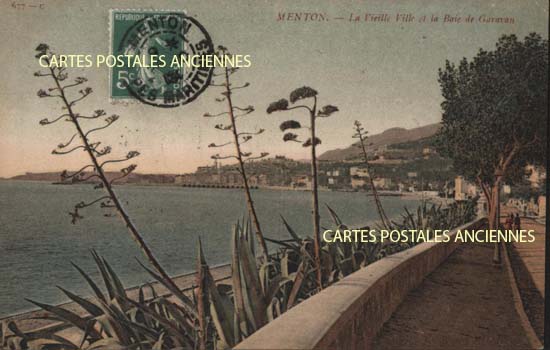 Cartes postales anciennes > CARTES POSTALES > carte postale ancienne > cartes-postales-ancienne.com  Menton