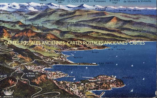 Cartes postales anciennes > CARTES POSTALES > carte postale ancienne > cartes-postales-ancienne.com  Menton